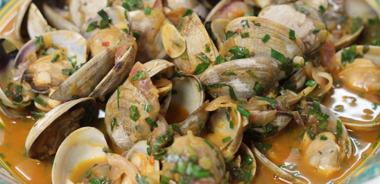 Recetas Almejas a la marinera